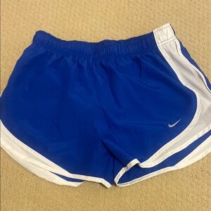 Nike Women’s Blue and White Athletic Shorts
